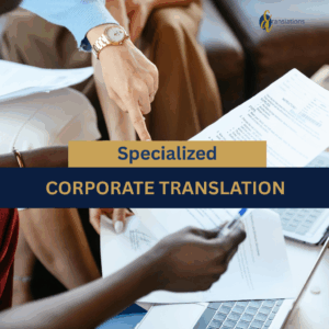 Store specialized corporate translation