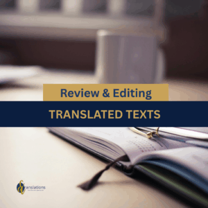 Store review & editing of translated text